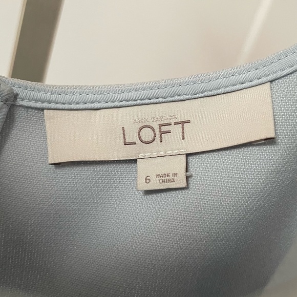 LOFT Striped Ponte Knit Dress - Picture 4 of 7